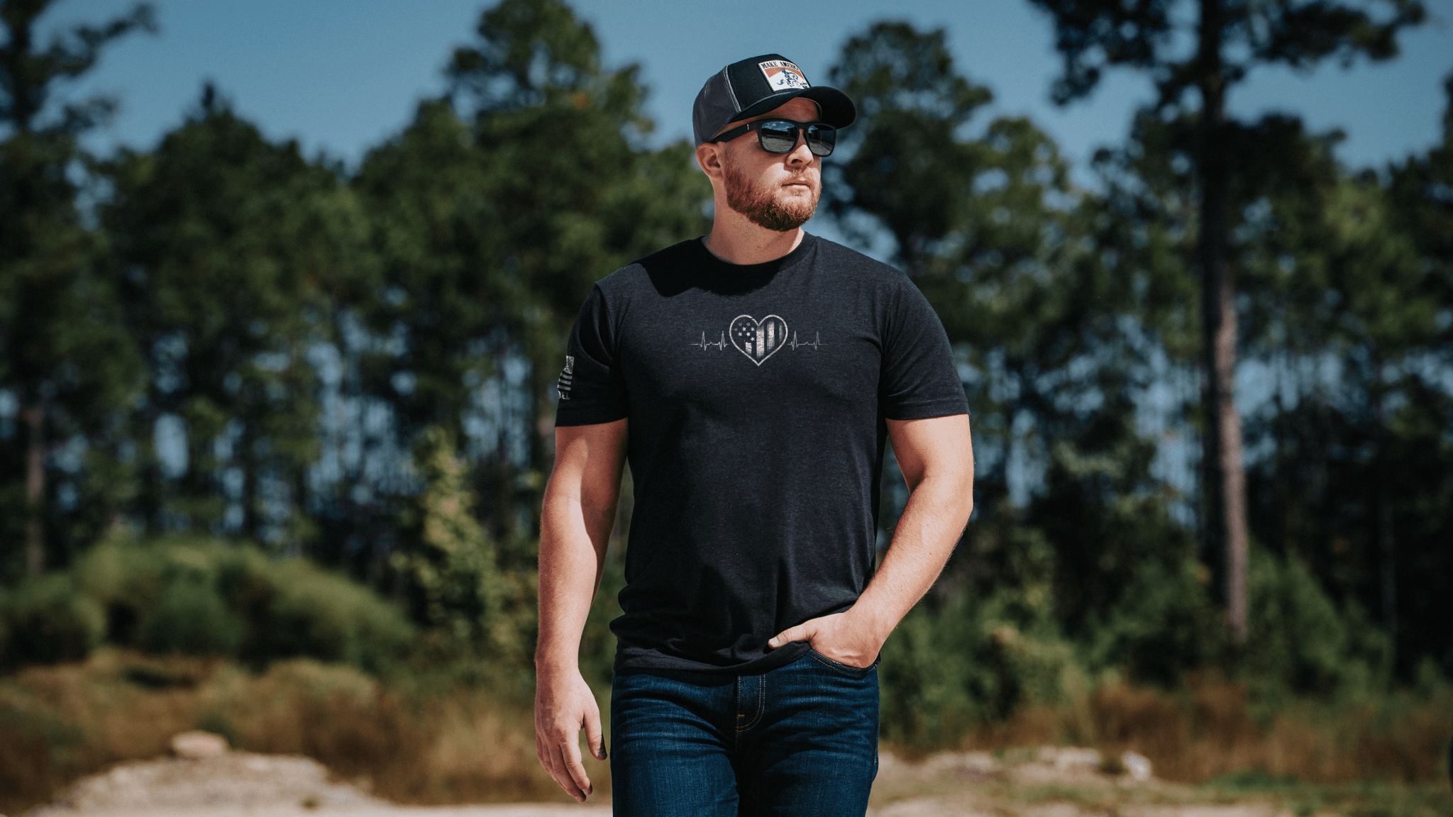 Patriot's Heart Monitor - Nine Line Apparel