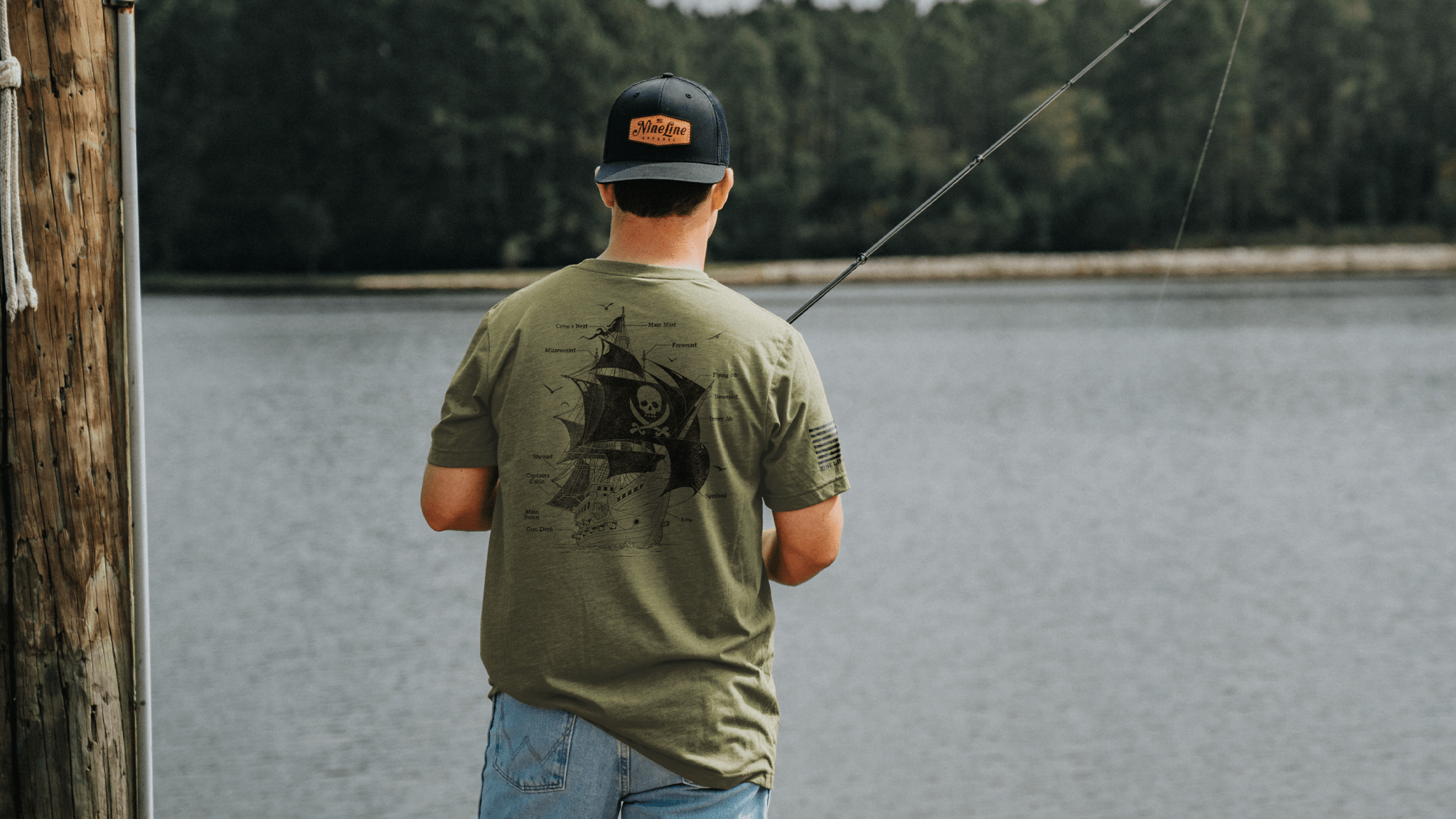 PIRATE SHIP SCHEMATIC - Nine Line Apparel
