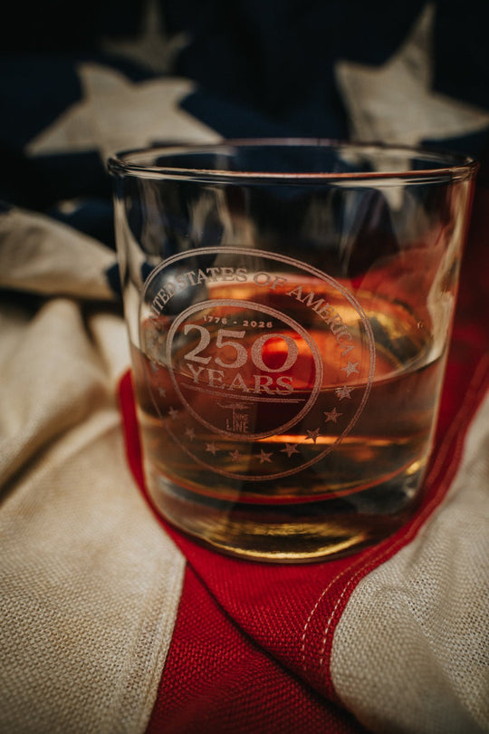 250th Anniversary American Made Musket Ball Whiskey Glass