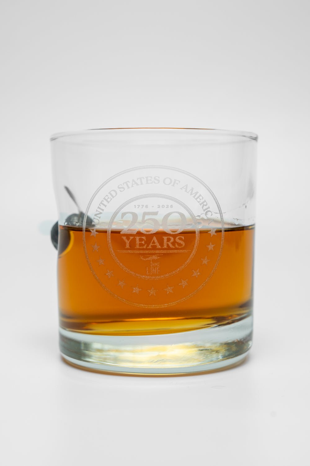 250th Anniversary American Made Musket Ball Whiskey Glass