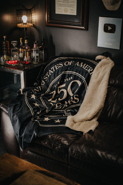 250th Anniversary Logo - Sherpa Blanket