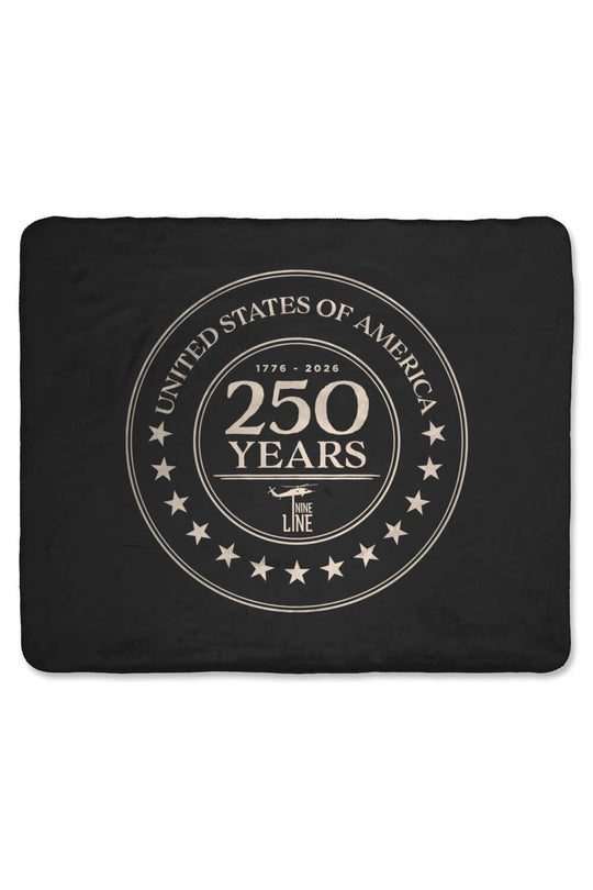 250th Anniversary Logo - Sherpa Blanket