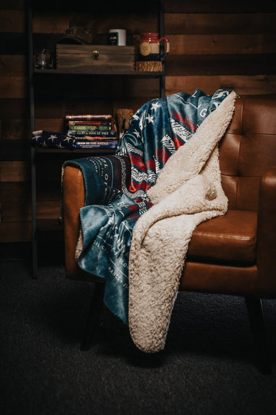 250th Betsy Ross - Sherpa Blanket
