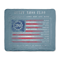 250th Betsy Ross - Sherpa Blanket