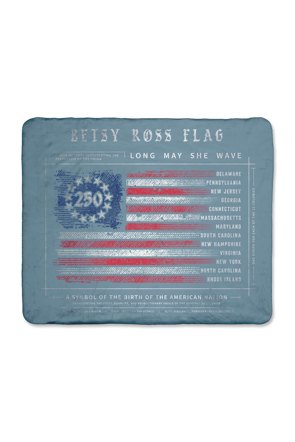 250th Betsy Ross - Sherpa Blanket