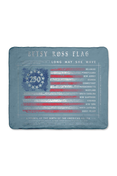 250th Betsy Ross - Sherpa Blanket