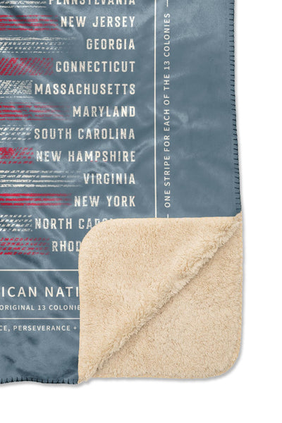 250th Betsy Ross - Sherpa Blanket