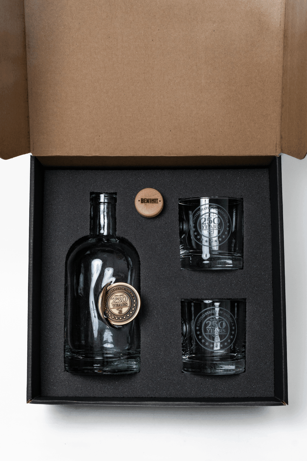 250th Challenge Coin Decanter Set