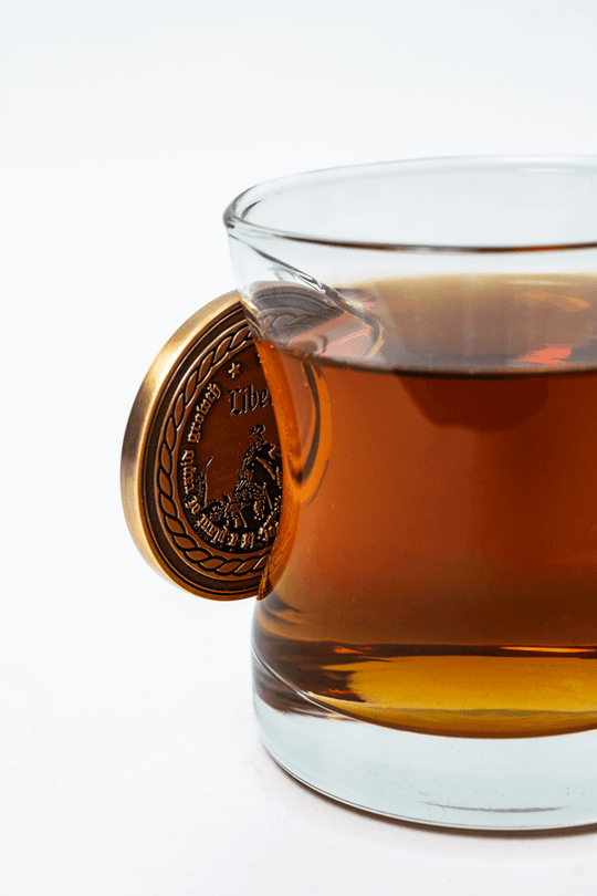 250th Challenge Coin Whiskey Glass