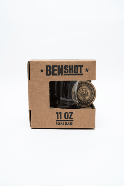 250th Challenge Coin Whiskey Glass