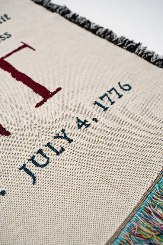 250th Declaration American Made Woven Blanket