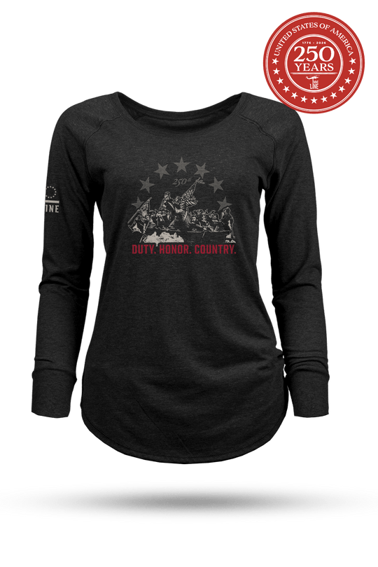 250th Duty Honor Country - Women's Long - Sleeve Shirt