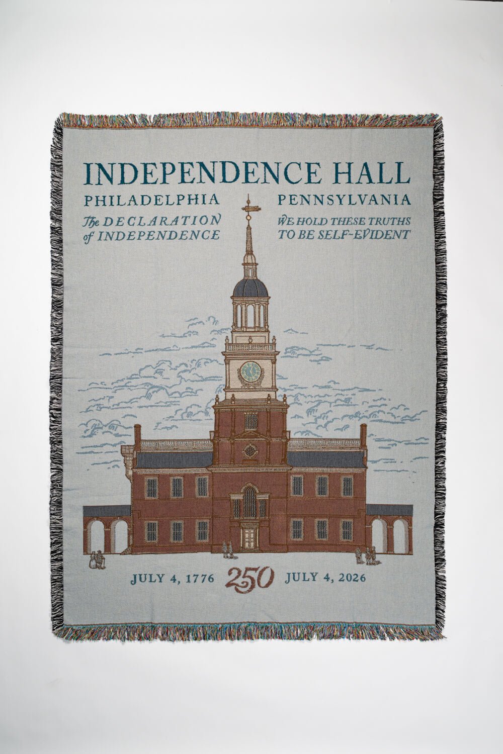 250th Independence Hall American Made Woven Blanket
