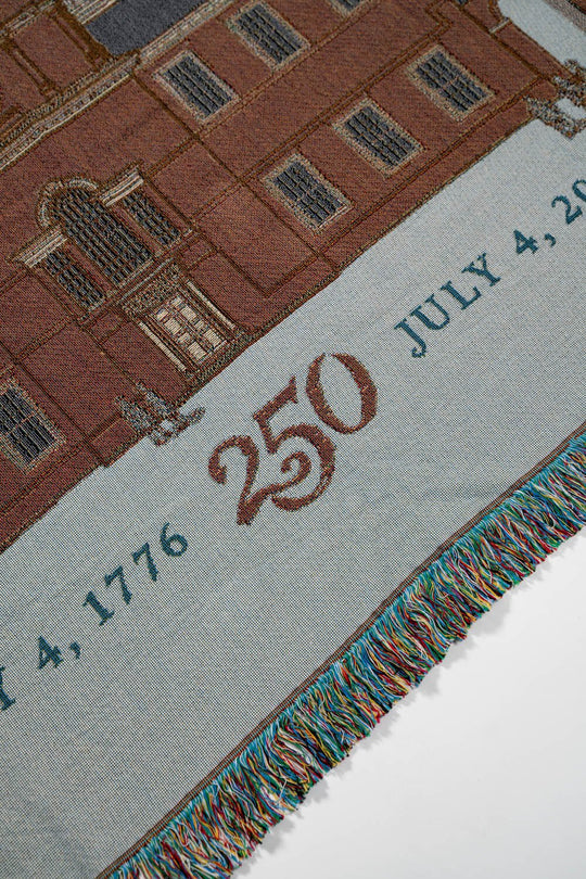 250th Independence Hall American Made Woven Blanket