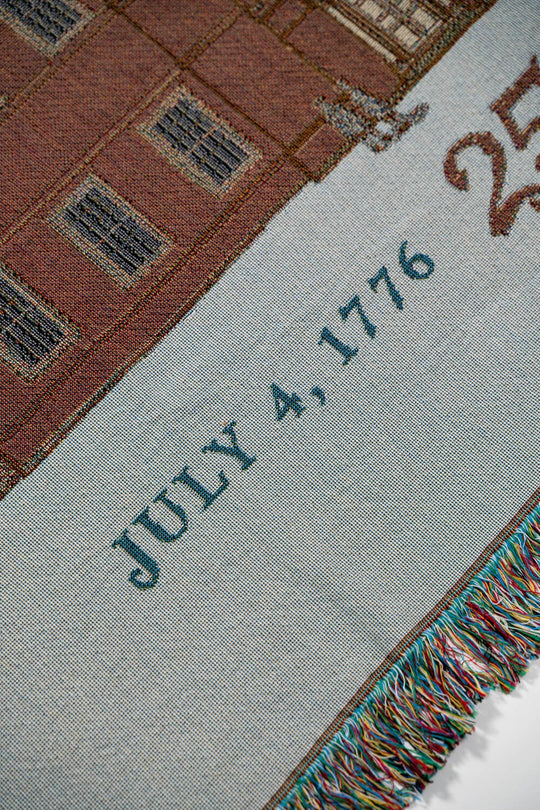 250th Independence Hall American Made Woven Blanket
