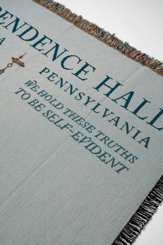 250th Independence Hall American Made Woven Blanket
