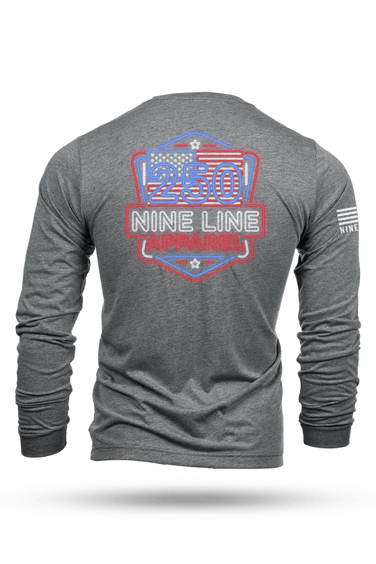 250th Nine Line Neon - Long - Sleeve Shirt