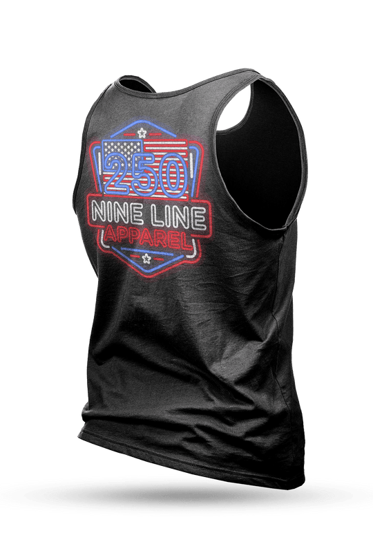 250th Nine Line Neon - Men's Tank Top