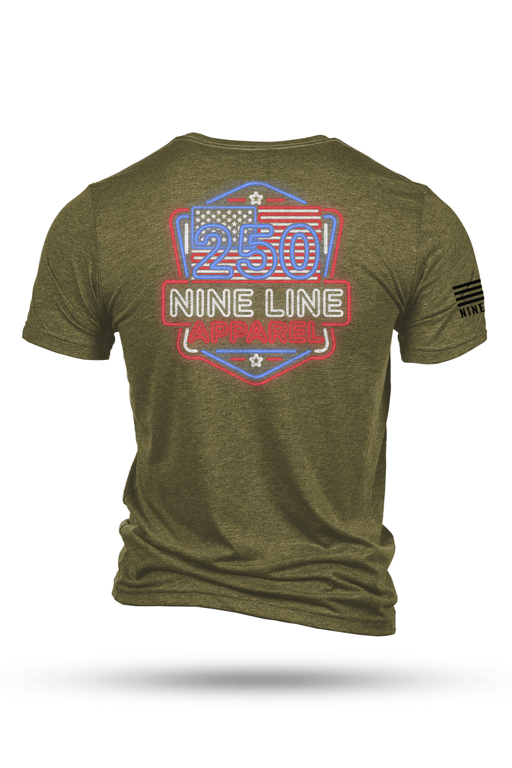 250th Nine Line Neon - T-Shirt