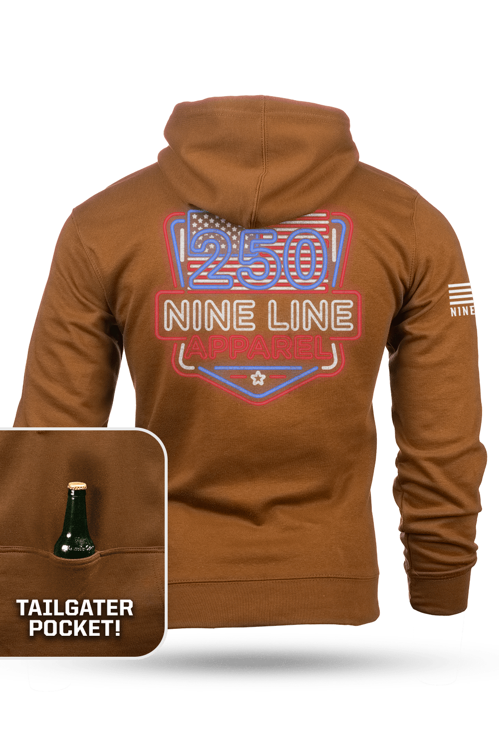 250th Nine Line Neon - Tailgater Hoodie