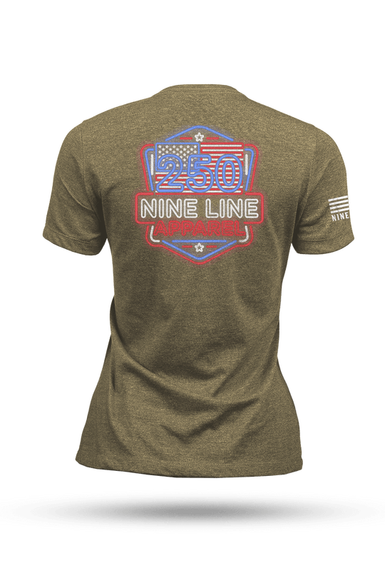 250th Nine Line Neon - Women's T-Shirt