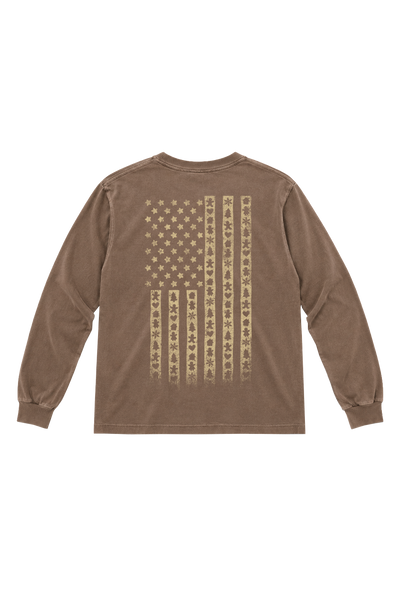 Gingerbread Flag - Women's Relaxed Fit Long-Sleeve T-Shirt