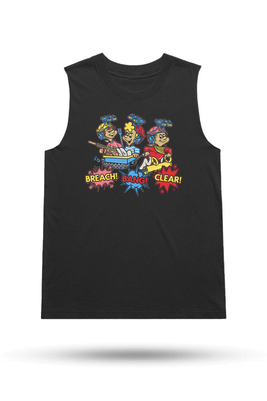 Breach, Bang, Clear - Women's Boyfriend Tank Top