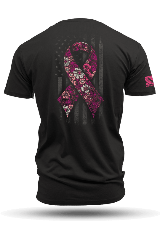 Breast Cancer Ribbon Flag 2025 - Men's Premium Cotton T-shirt