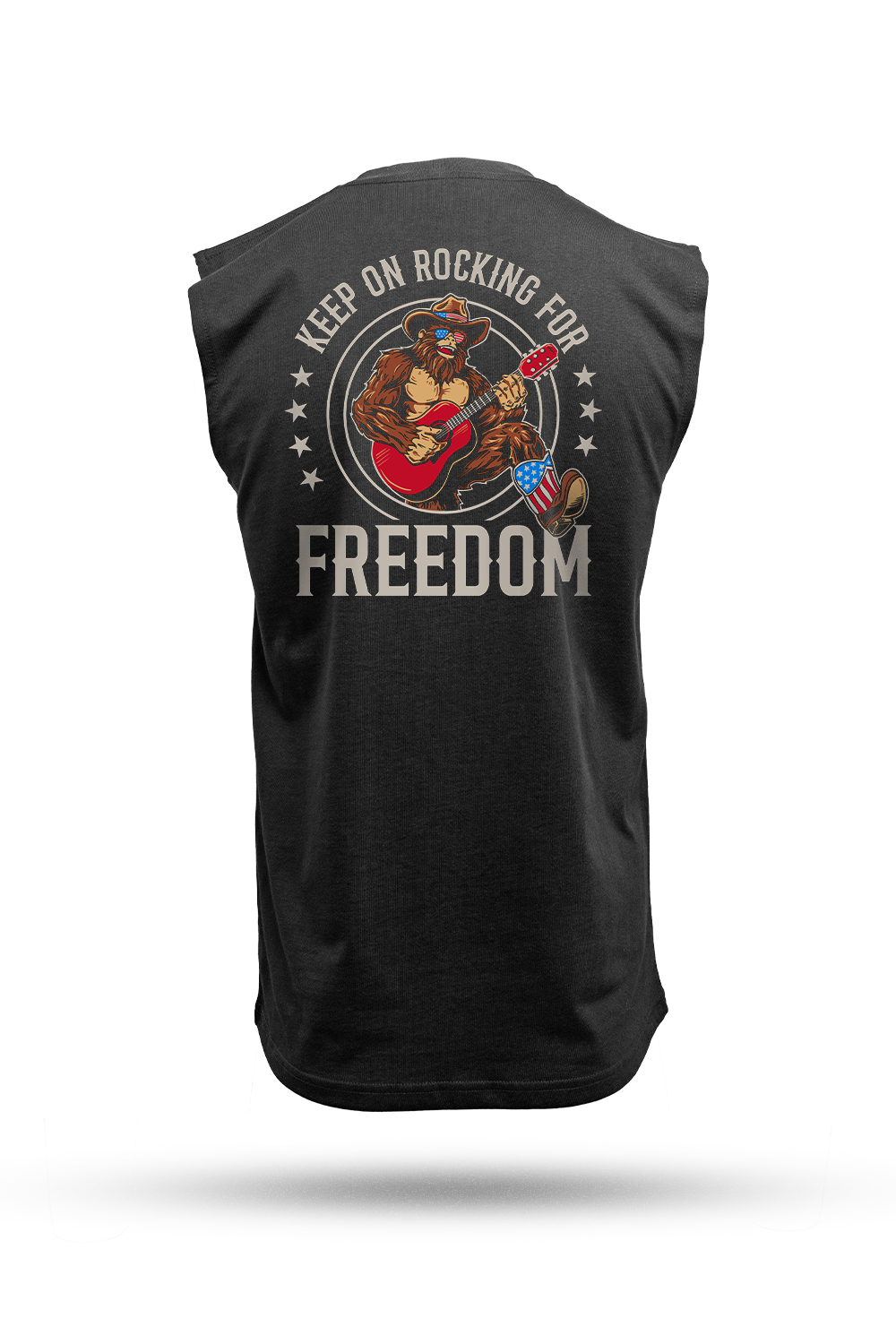 Rockin' Freedom Squatch - Men's Muscle Tank Top
