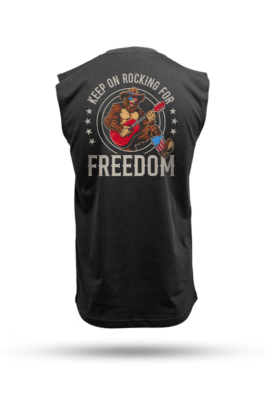 Rockin' Freedom Squatch - Men's Muscle Tank Top