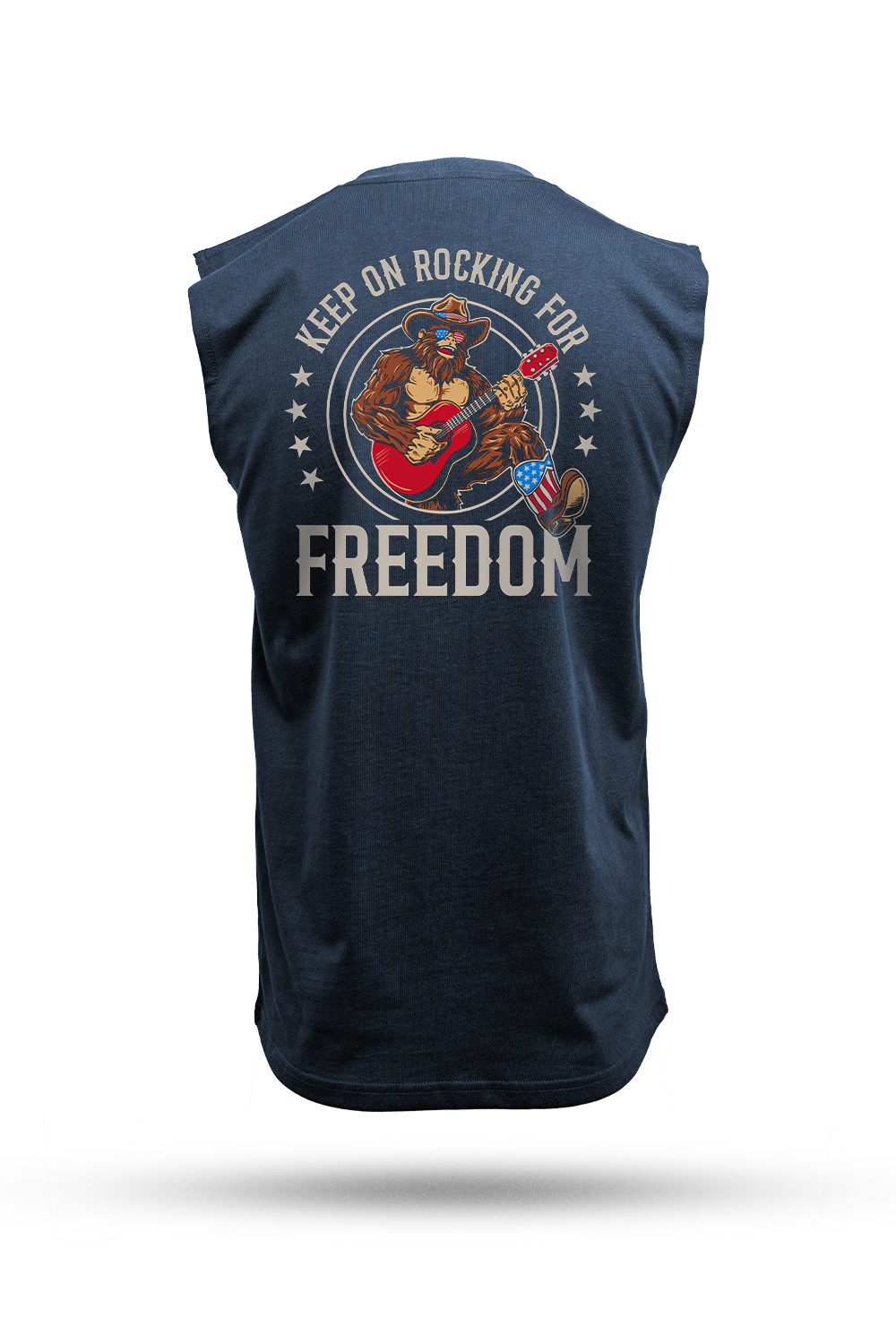 Rockin' Freedom Squatch - Men's Muscle Tank Top