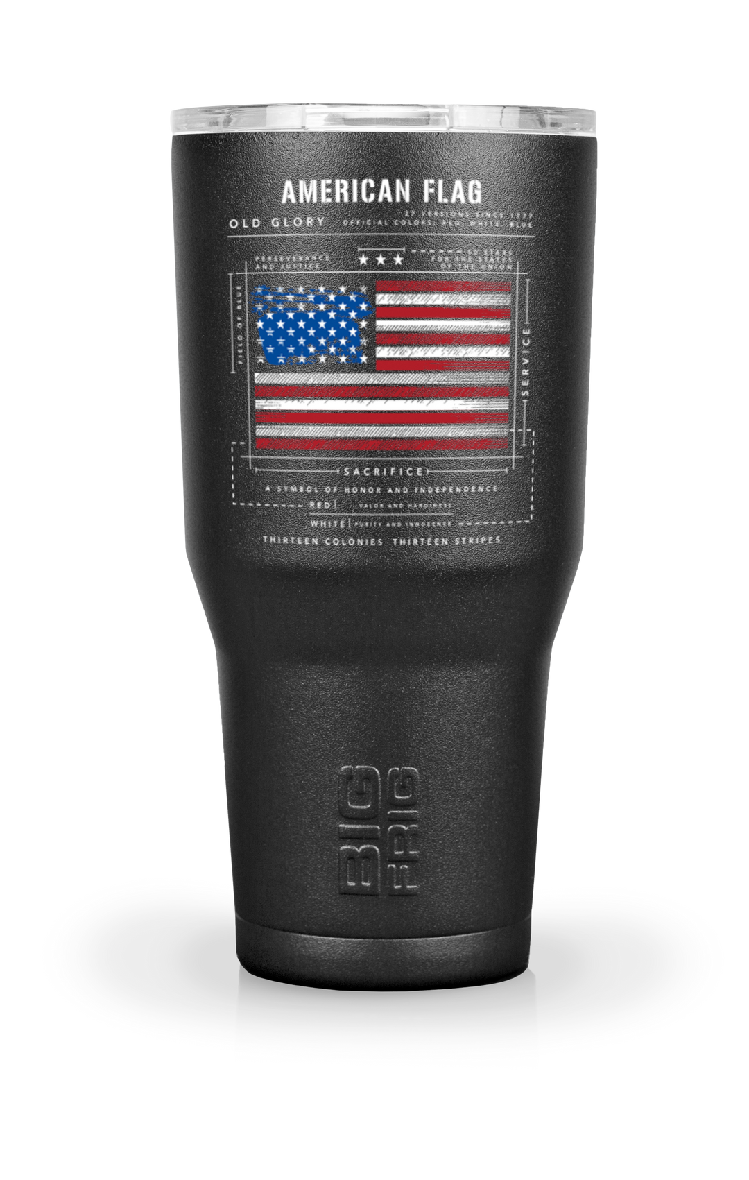 American Flag Schematic- Big Frig Tumbler