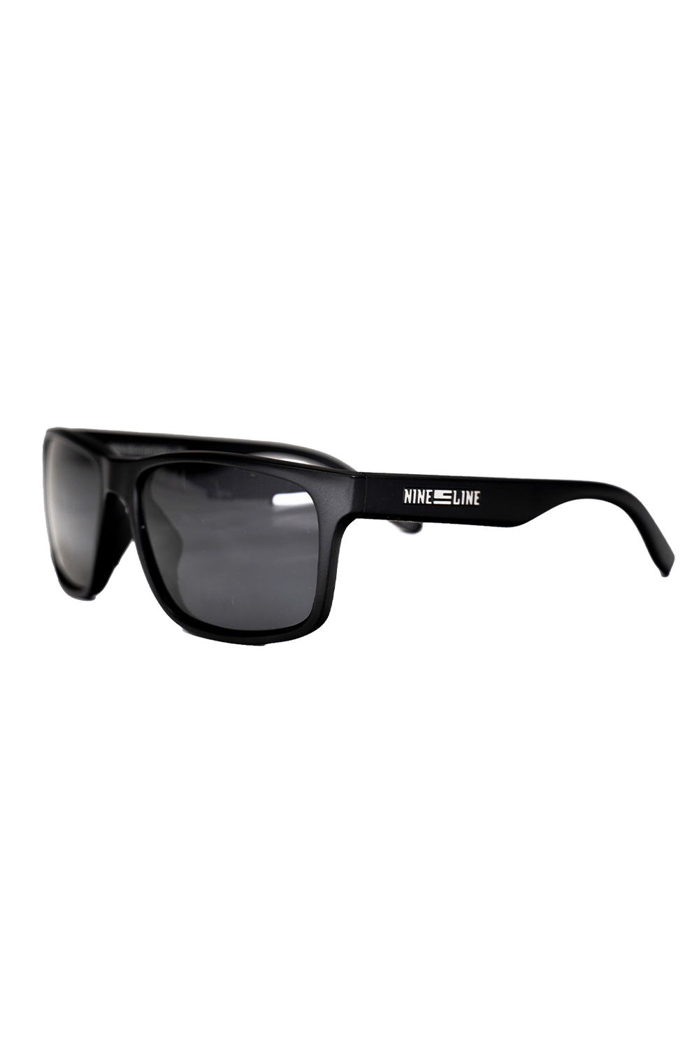 Nine Line Sunglasses Black Frame Smoke Lens