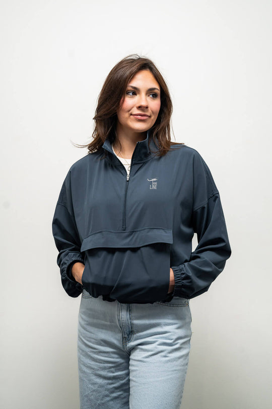 Women's 1/4 Zip Pullover Jacket - Silicone Logo