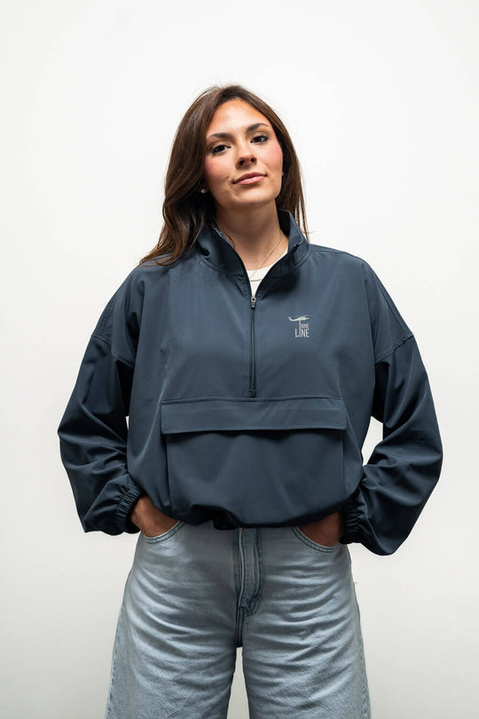 Women's 1/4 Zip Pullover Jacket - Silicone Logo