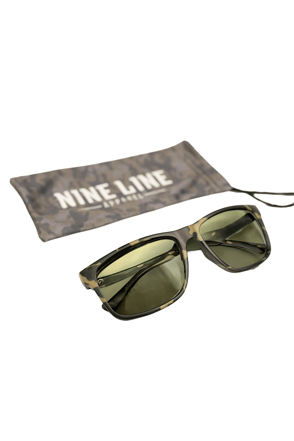 Nine Line Sunglasses Woodland Frame Green Lens