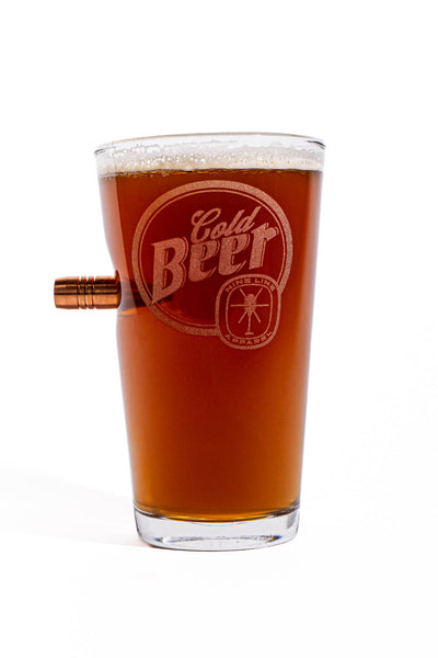 Nine Line Cold Beer 50Cal Pint Glass