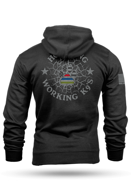 K9 Quilt of Honor - paw - Hoodie