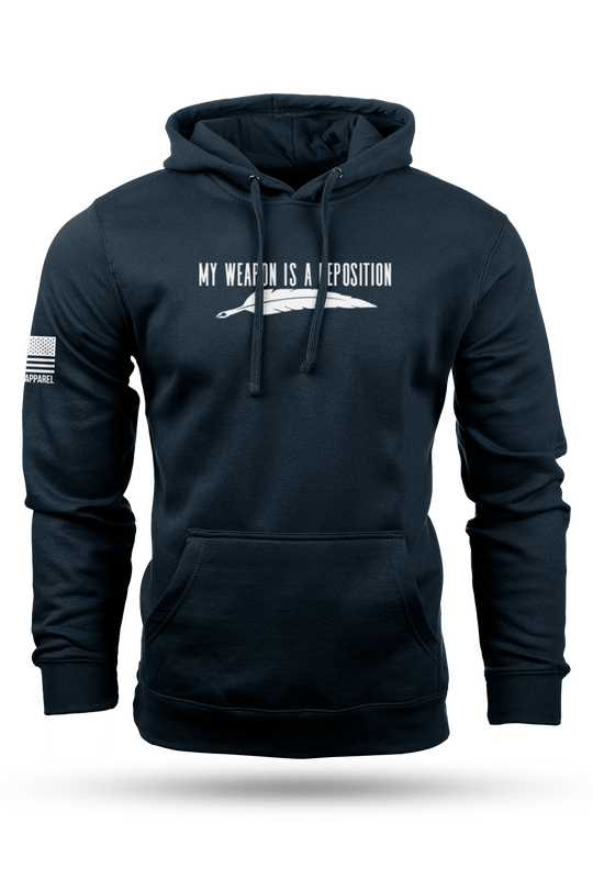 My Weapon is a Deposition - Hoodie