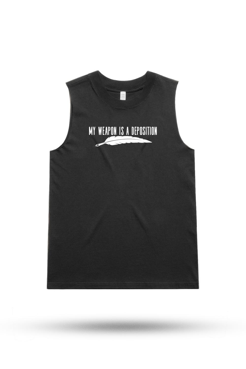 My Weapon is a Deposition - Women's Boyfriend Tank Top