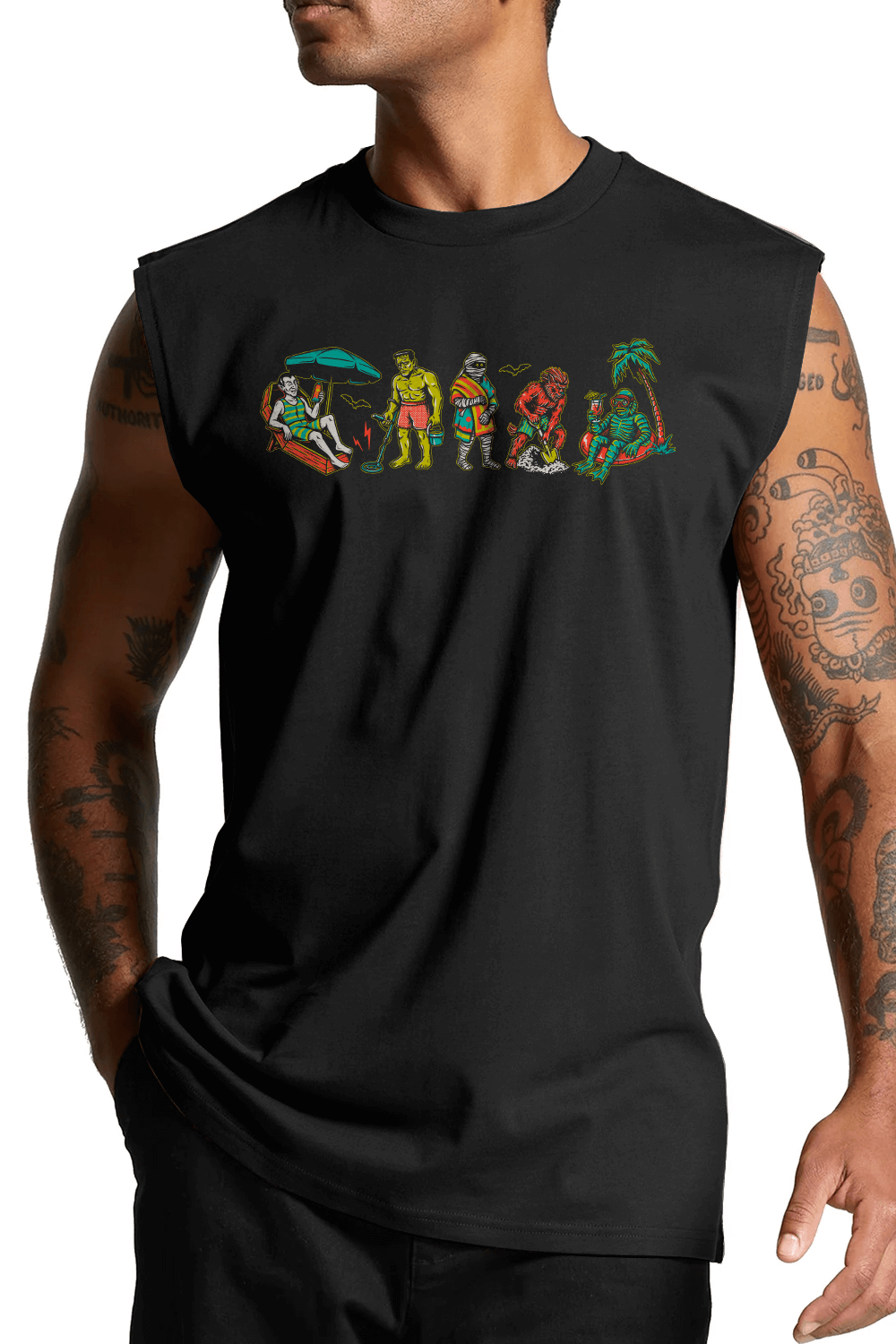 Monster Beach - Men's Muscle Tank Top