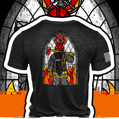 Stained Glass Firefighter
