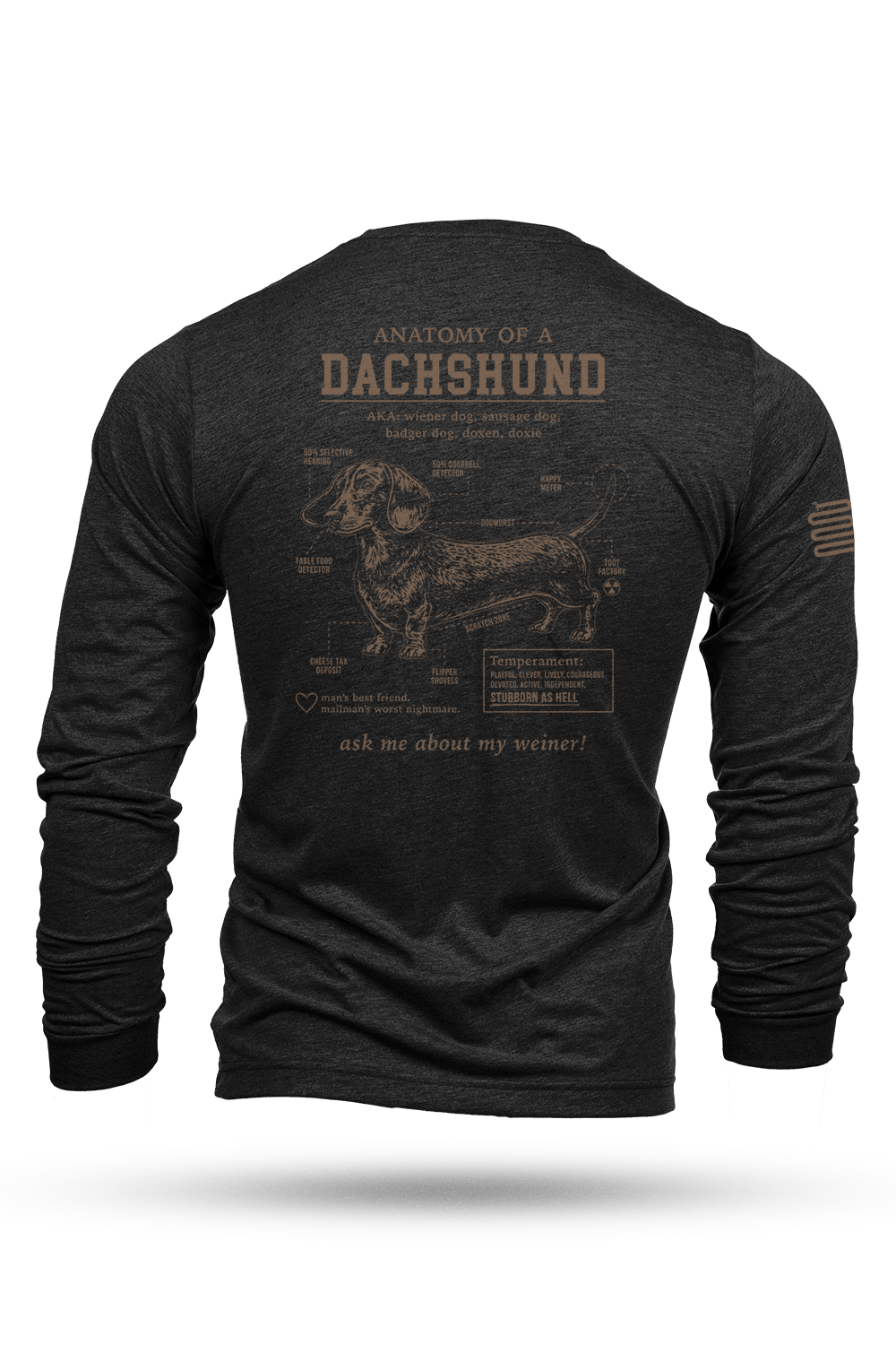 Dachshund Schematic - Long-Sleeve Shirt