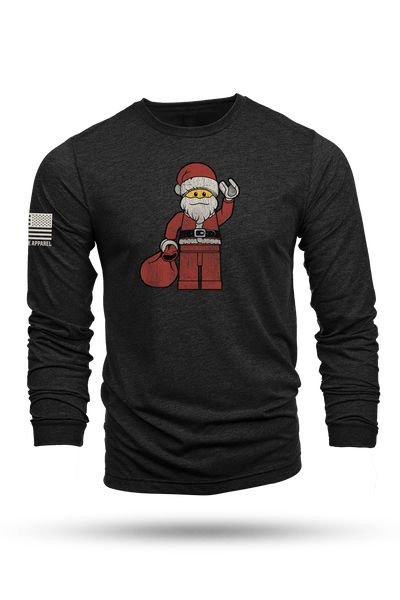 Block Santa - Long-Sleeve Shirt