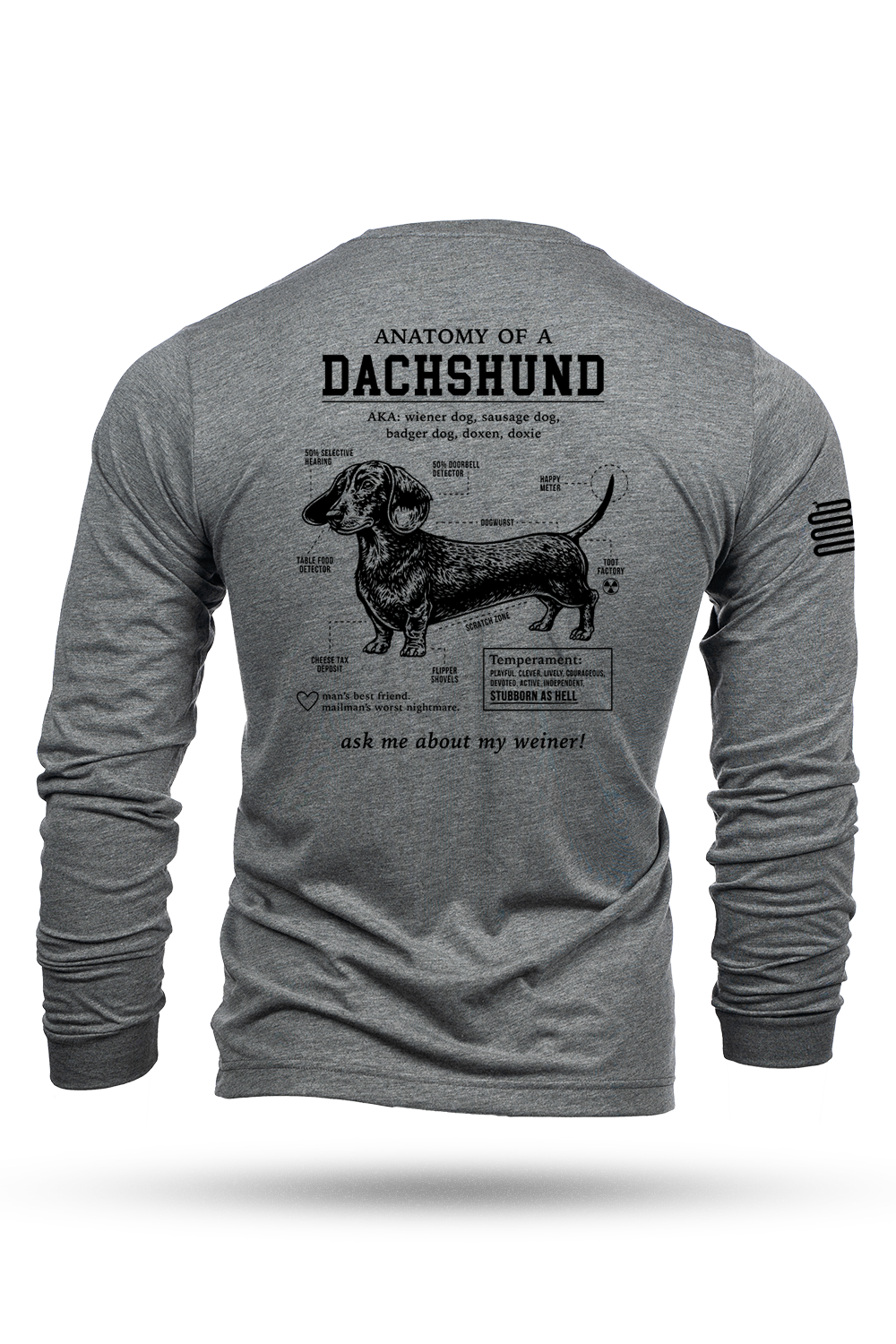 Dachshund Schematic - Long-Sleeve Shirt