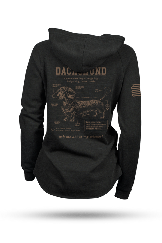 Dachshund Schematic - Women's Hoodie