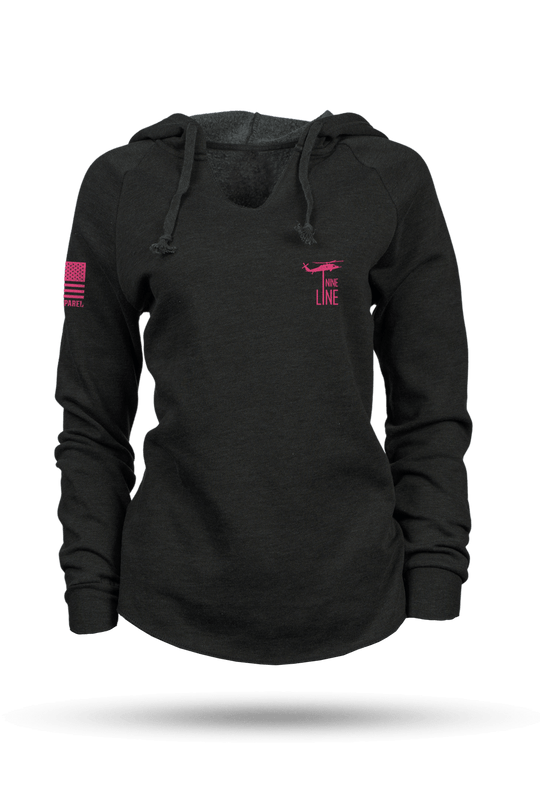 Breast Cancer Ribbon Flag 2025 - Women's Hoodie