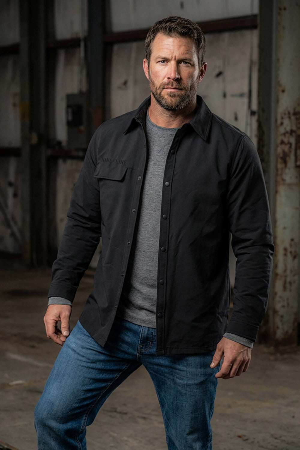 Men's Twill Overshirt Jacket