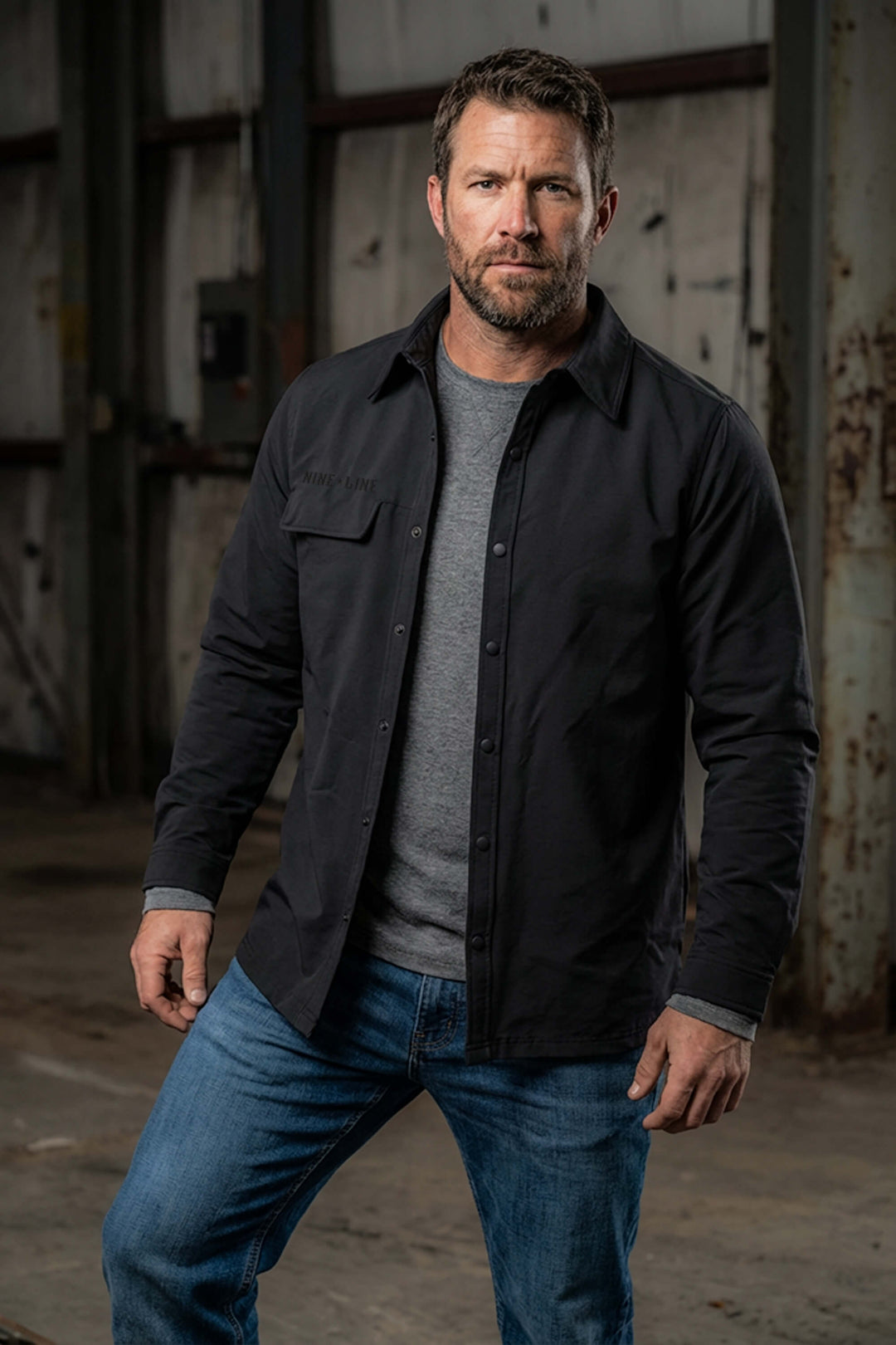 Men's Twill Overshirt Jacket