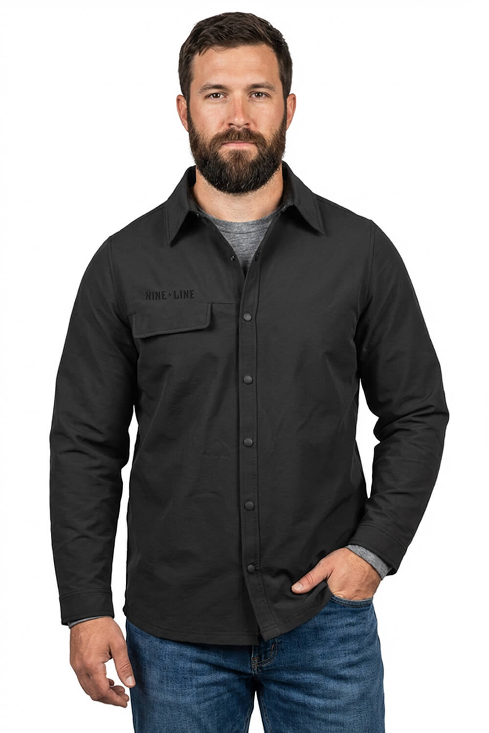 Men's Twill Overshirt Jacket
